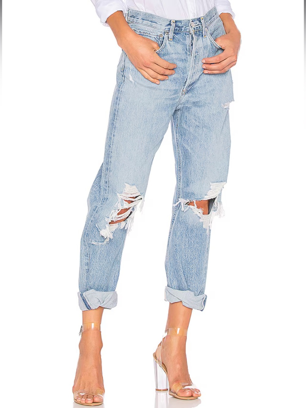 NWT Agolde 90's Mid Rise Loose Fit Jeans in Fall Out